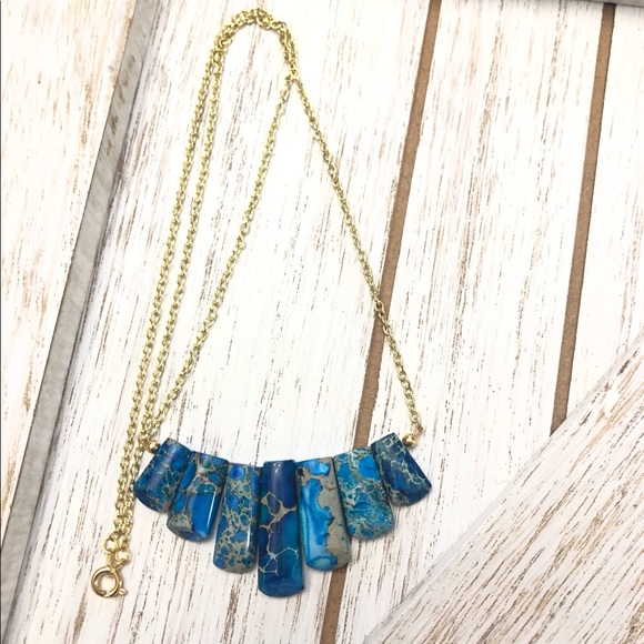 ☀️Last One☀️ Blue Imperial Jasper Necklace - Picture 2 of 2